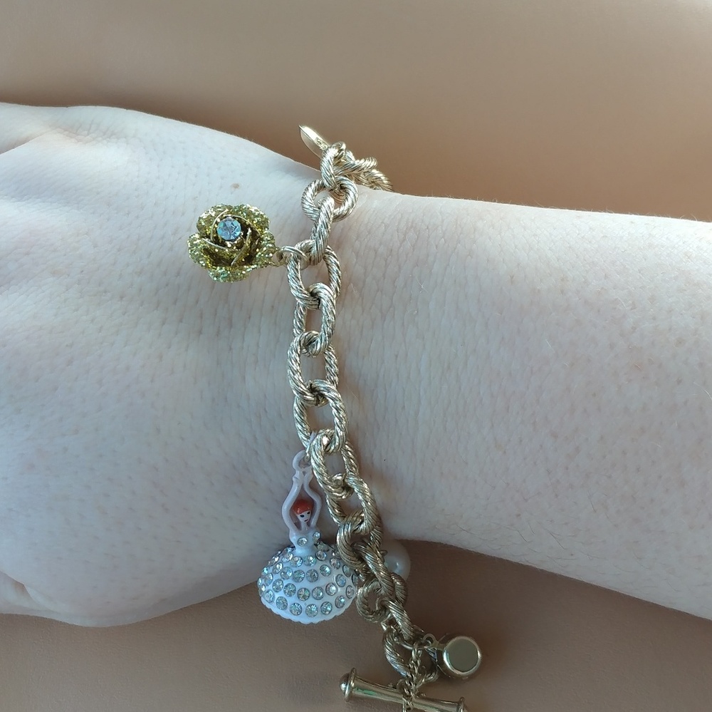 Betsey Johnson ballerina charm bracelet - Picture 2 of 6